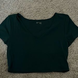 aerie v crop top padded
